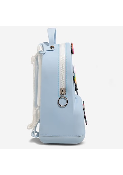 Vicco Pvc Mini Boy Çocuk Plaj Çantası Kreş Çantası Sırt Çantası Okul Çantası Unisex Çanta Mavi