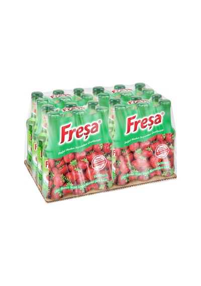 Freşa Çilek Aromalı Doğal Zengin Mineralli Gazlı İçecek 4'lü 6 x 200 ML