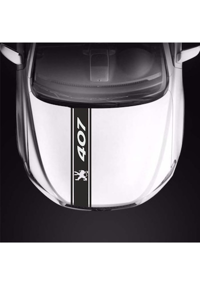 Peugeot 407 İçin Uyumlu Aksesuar Oto Kaput Şerit Sticker