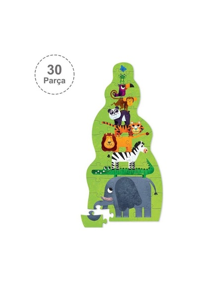 Crocodile Creek Dev Kule Puzzle 30 Parça Orman