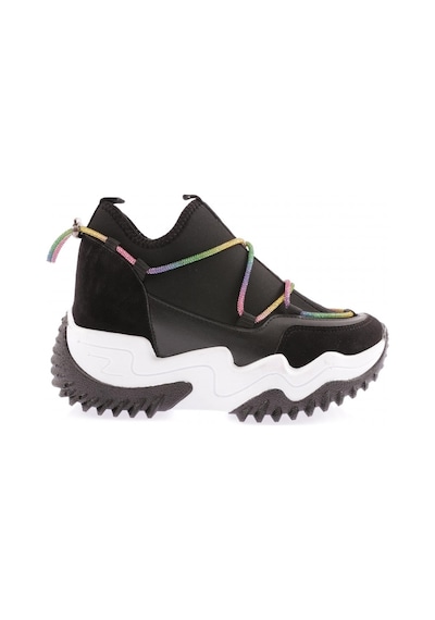 Dgn Z94 23y Kadin Mega Kalin Taban Simli İp Detayli Sneakers Ayakkabi Z94-1720-R1534 Siyah Dgn Z94 23y Kadin Mega Kalin Taban Simli İp Detayli Sneakers Ayakkabi Z94-1720-R1534 Siyah