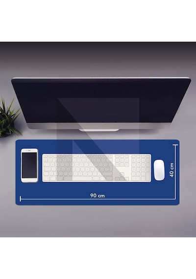 MP05 - 90x40 2xlarge Mavi Gaming Mousepad Ev Ofis Oyun