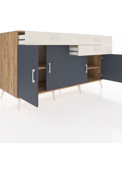 Kronos Konsol 2 Raflı 3 Çekmeceli 4 Kapaklı 176x59x99 Çam-antrasi Çam-antrasit/aytaşı Kronos Konsol 2 Raflı 3 Çekmeceli 4 Kapaklı 176x59x99 Çam-antrasi Çam-antrasit/aytaşı