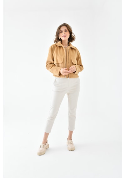 Ftz Women Kadın Kaşe Ceket Camel Rbn4070-camel Camel