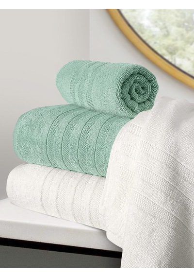 Lavinda 4 Lü Banyo Havlu Seti 70x140 Mint