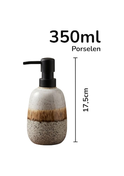 Lüks Porselen Sıvı Sabunluk 350ml 941/1no Çok Renkli