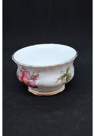 Prairie Rose Çayır Gülü Bone China Antika Porselen Şekerlik/çerezlik 150 Ml Mor