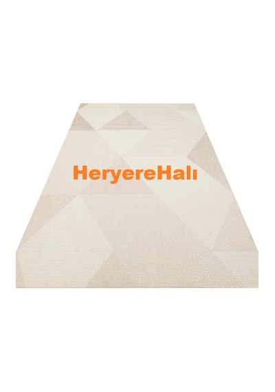 Mono Mno 03 Beıge Hav Toz Vermez Kaymaz Tabanlı Şık Kilim