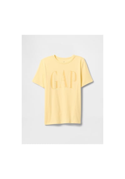 Gap Erkek Çocuk T-shirt V-frch Logo Arch Tee-24496 Sarı