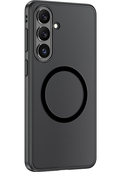 Galaxy S26 Uyumlu Kılıf M-safe Şarj Özellikli Mat Arka Yüzey Wlons Lola Kapak Siyah Siyah