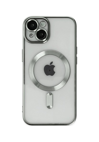 Apple iPhone Uyumlu, 14 Kılıf Kross Magneticsafe Kapak - Gümüş