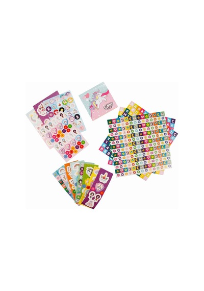 Aden Oyuncak Unicorn Sticker Seti 802 Parça Adn-3444