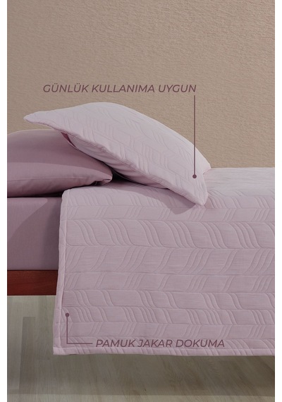 Elart Fashion Yatak Seti Çift Kişilik 6 Parça Gülkurusu
