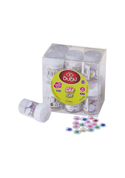 Bu-bu Renkli Göz 12 Mm 8 Gr Bubu-gz0007 Çok Renkli