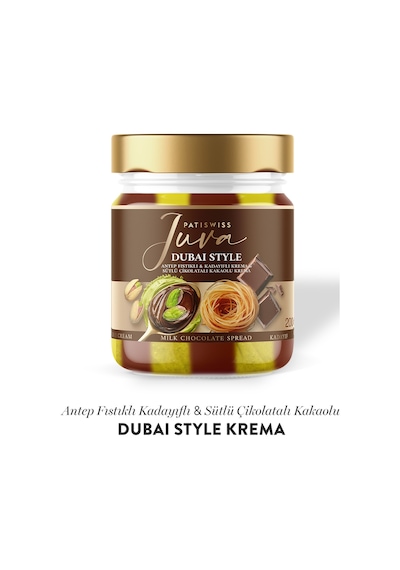 Sütlü Çikolatalı Antep Fıstığı Kreması Juva Dubai Style, 200g
