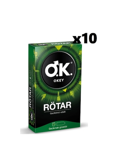 Okey Rötar Prezervatif 10'lu x 10