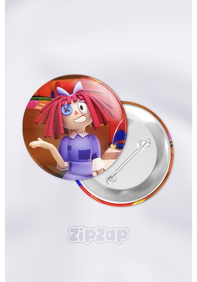 Ragatha- Tadc The Amazing Digital Circus Çanta Süsü Rozet İğneli Buton Rozet Seti 1 Adet Tekli