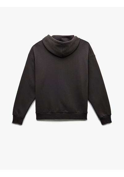 Koton Şardonlu Uzun Kollu Kapüşonlu Kanguru Cepli Oversize Fermuarlı Sweatshirt Antrasit 6wal10130ık Antrasit Koton Şardonlu Uzun Kollu Kapüşonlu Kanguru Cepli Oversize Fermuarlı Sweatshirt Antrasit 6wal10130ık Antrasit