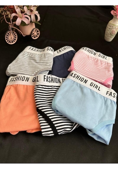 Çorap Hediyeli 12'li Paket 0540 Hera Bikini Bikini Külot Karışık Renk Çok Renkli