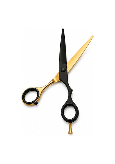 Profesyonel Barber & Kuaför Makası 6" Mat Siyah & Gold Özel Seri
