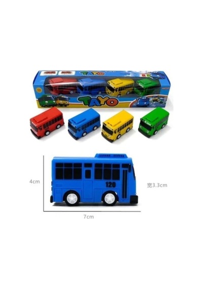 Tayo Otobüs 4 Lü Çek Bırak Set