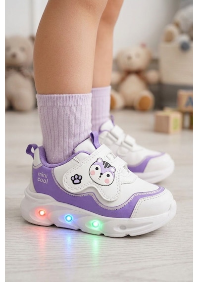 Cool Kids Çoçuk Işıklı Kışlık Su Geçirmez Kaydırmaz Hafif Poli Ortopedik Taban Rahat Cilt Deri Spor Ayakkabı Lila Cool Kids Çoçuk Işıklı Kışlık Su Geçirmez Kaydırmaz Hafif Poli Ortopedik Taban Rahat Cilt Deri Spor Ayakkabı Lila