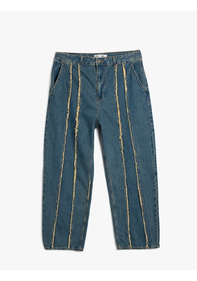 Koton Koton X İnji - Rahat Kalıp Dikiş Detaylı Cepli Düğmeli Balon Fit Kot Pantolon Koyu İndigo 5wal40281md Koyu İndigo Koton Koton X İnji - Rahat Kalıp Dikiş Detaylı Cepli Düğmeli Balon Fit Kot Pantolon Koyu İndigo 5wal40281md Koyu İndigo