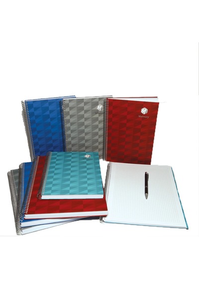 Elma Mercury 17x24 140 Yp Düz Spr Sert Kapak Defter Çeşitli Renk Ve Desen