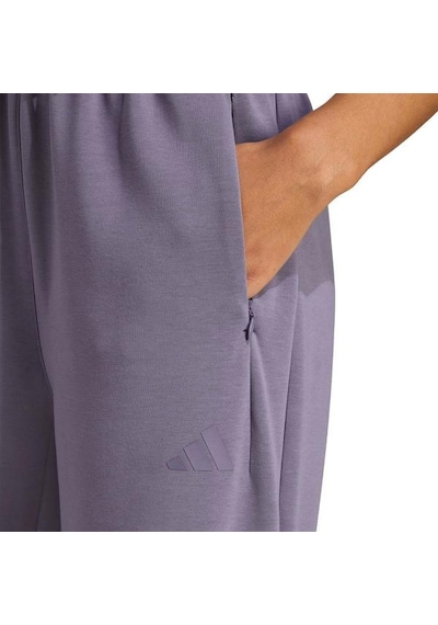 Adidas Designed For Training Knit Kadın Mor Eşofman Altı