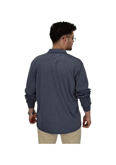Dynamo Erkek Büyük Beden Mevsimlik Polo Yaka Sweatshirt 1-6830 Bgl-st04415 Lacivert