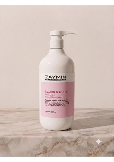 Zaymın Durulanan Keratin & Biotin Saç Kremi 1 L