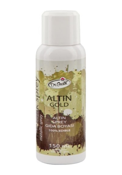 Dr Gusto Sprey Gıda Boyası 150ml Altın