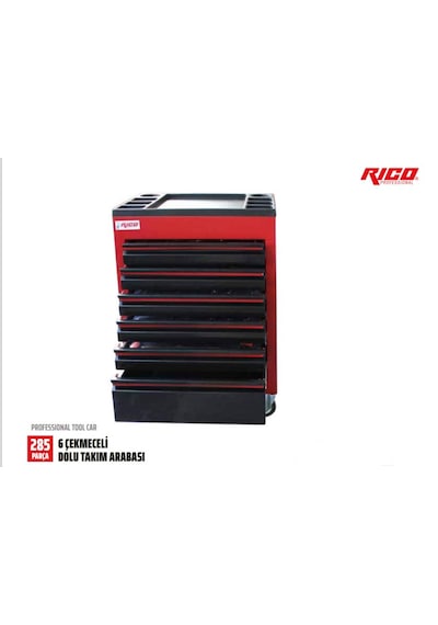 Rico Takım Arabası 6 Çekmeceli 285 Parça Dolu 025-ta0024