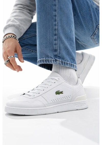 Lacoste T-clip Hakiki Deri Erkek Beyaz Sneaker Beyaz