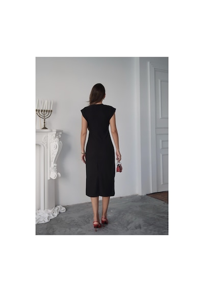 Paw Garage Kadın Liora Ottoman Kumaş T Kol Yırtmaçlı Elbise Xl Siyah Xl Siyah Pwg121025185328 Paw Garage Kadın Liora Ottoman Kumaş T Kol Yırtmaçlı Elbise Xl Siyah Xl Siyah Pwg121025185328