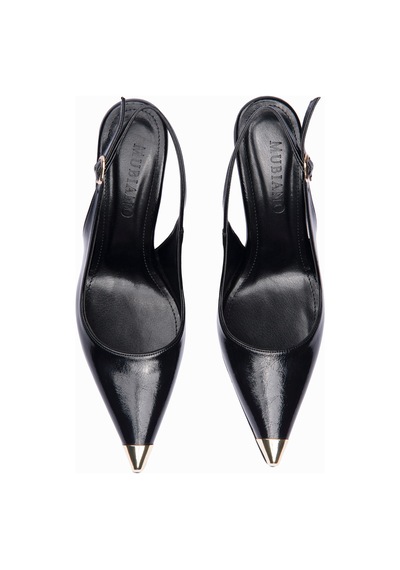 Mubiano Kadın Stiletto Sivri Burun Metal Burun Detaylı Arkası Açık Topuklu Ayakkabı Violeta Siyah Siyah Mubiano Kadın Stiletto Sivri Burun Metal Burun Detaylı Arkası Açık Topuklu Ayakkabı Violeta Siyah Siyah