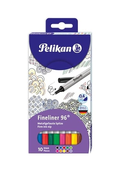 Pelikan Fineliner 96 Çeşitli 10'lu-kılıf