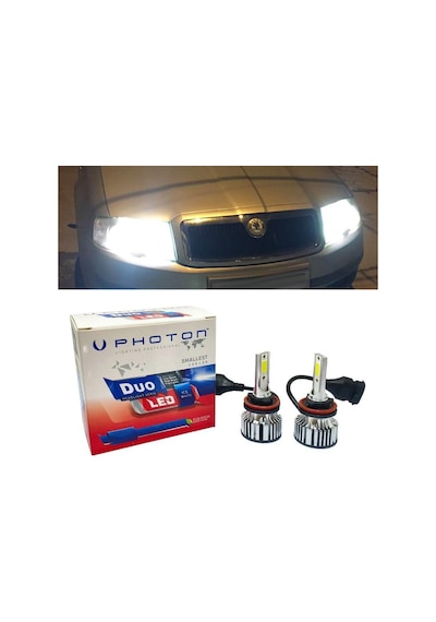 Skoda Superb Led Xenon Uzun Far Ampulü H3 Duo Yeni Seri Beyaz 2002-2006