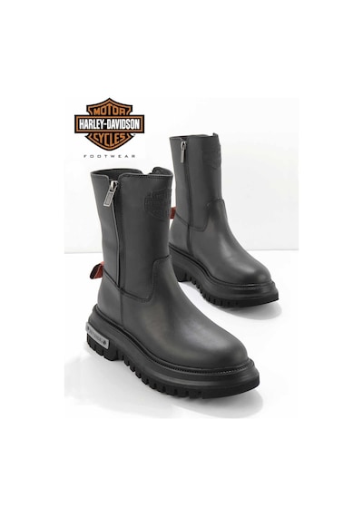 Harley Davidson Black Hakiki Deri Kadın Bot & Bootie Hd0777002603 001