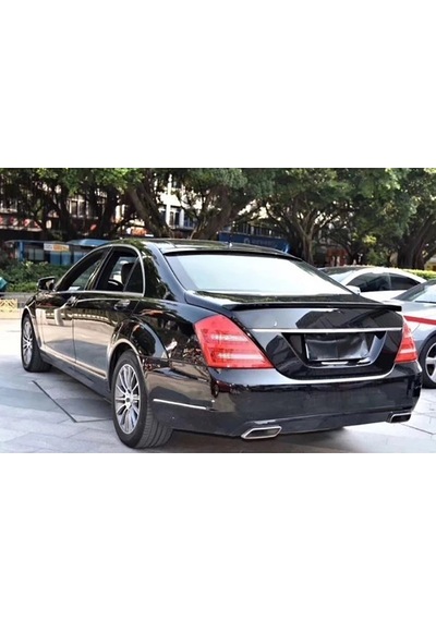 Mercedes S W221 Bagaj Üstü Spoiler Parlak Siyah Spoyler Plastik İthal