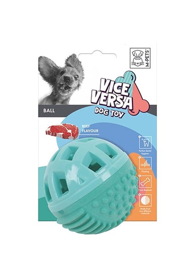 M-pets Vice Versa Et Aromalı Top Köpek Oyuncağı 8,38 Cm 244-50100.01