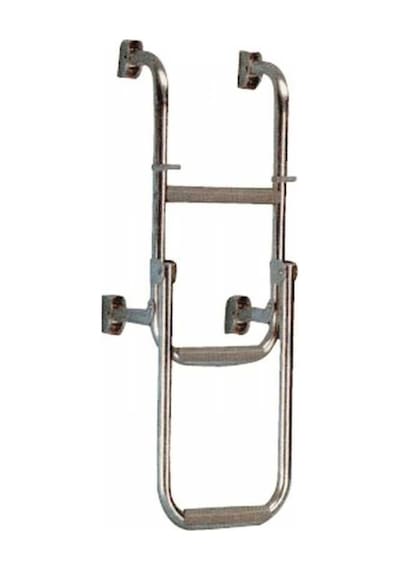 Krom Katlanır Merdiven 2+1 Basamaklı