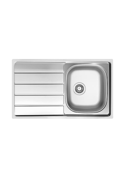 Ukinox Hs 86 Düz Sol Damlalıklı Çelik Evye Inox