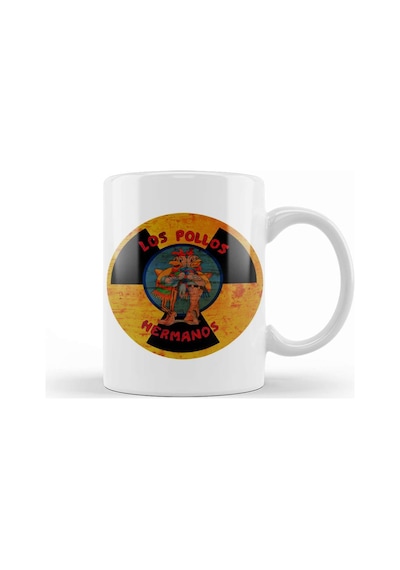Breaking Bad Los Pollos Hermanos Danger Contamination Kupa Bardak Porselen Karışık