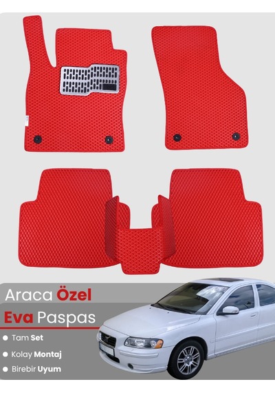 Volvo S60 2001-2010 Uyumlu Eva Paspas Tam Set Oto Paspas,araca Özel,tam Koruma,kolay Montaj 390