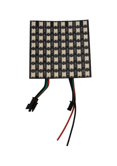 Ws2812b Matrix Dijital Esnek Ekran 8x8 Rgb Led Ayrı Ayrı Adresli Matrix Ekran 5v