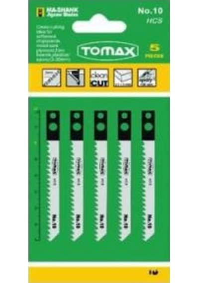 Tomax Dekupaj Ağzı Delikli No:10 5 Adet Sunta Plastik Epoksi
