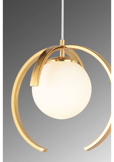 Minta Tekli Camlı Avize Gold