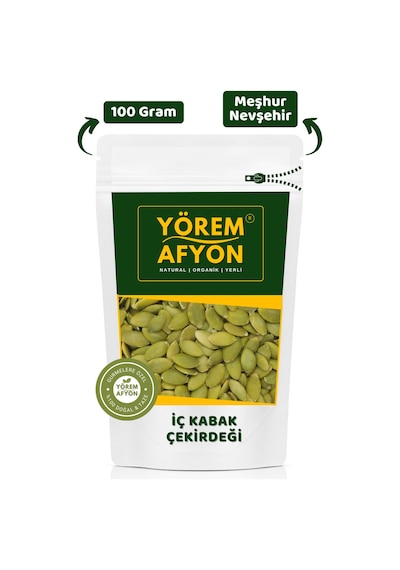 Meşhur Nevşehir Yüksek Proteinli Yerli Vegan Tuzsuz Çiğ Kabak Çekirdeği Içi Cucurbita Pepo 100gr