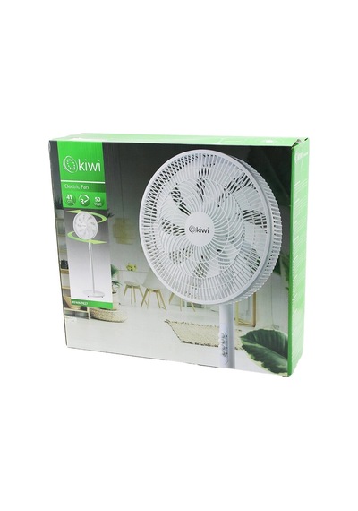 Bay Kiwi Kfan-7627 41cm 50w Ev Tipi Ayaklı Vantilatör 3-kademe Hız 9-pls.kanat Sigortalı Sessiz Motor Yükseklik: 12